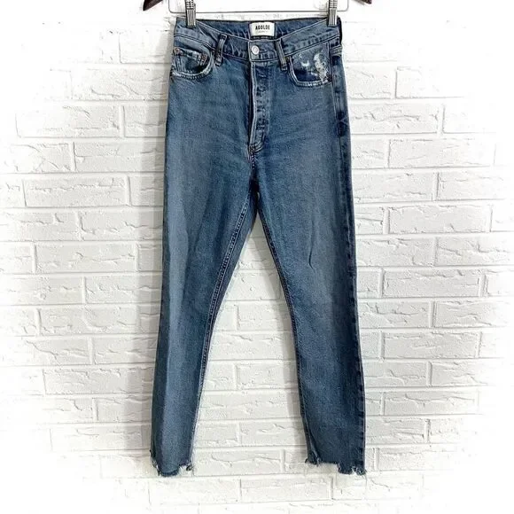 AGOLDE - Nico High Rise Slim Fit Jeans in Rooted Size 24 - Picture 2 of 8